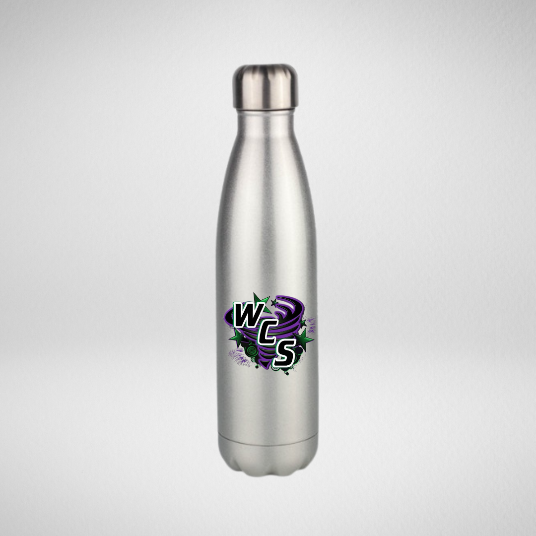 Warrington Cheer Storm Silver Screw Top Bottle