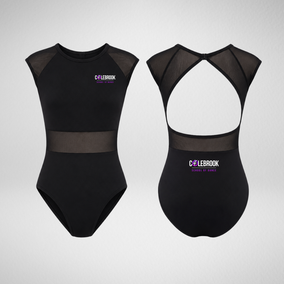 Colebrook School of Dance Open Back Mesh Panel Leotard
