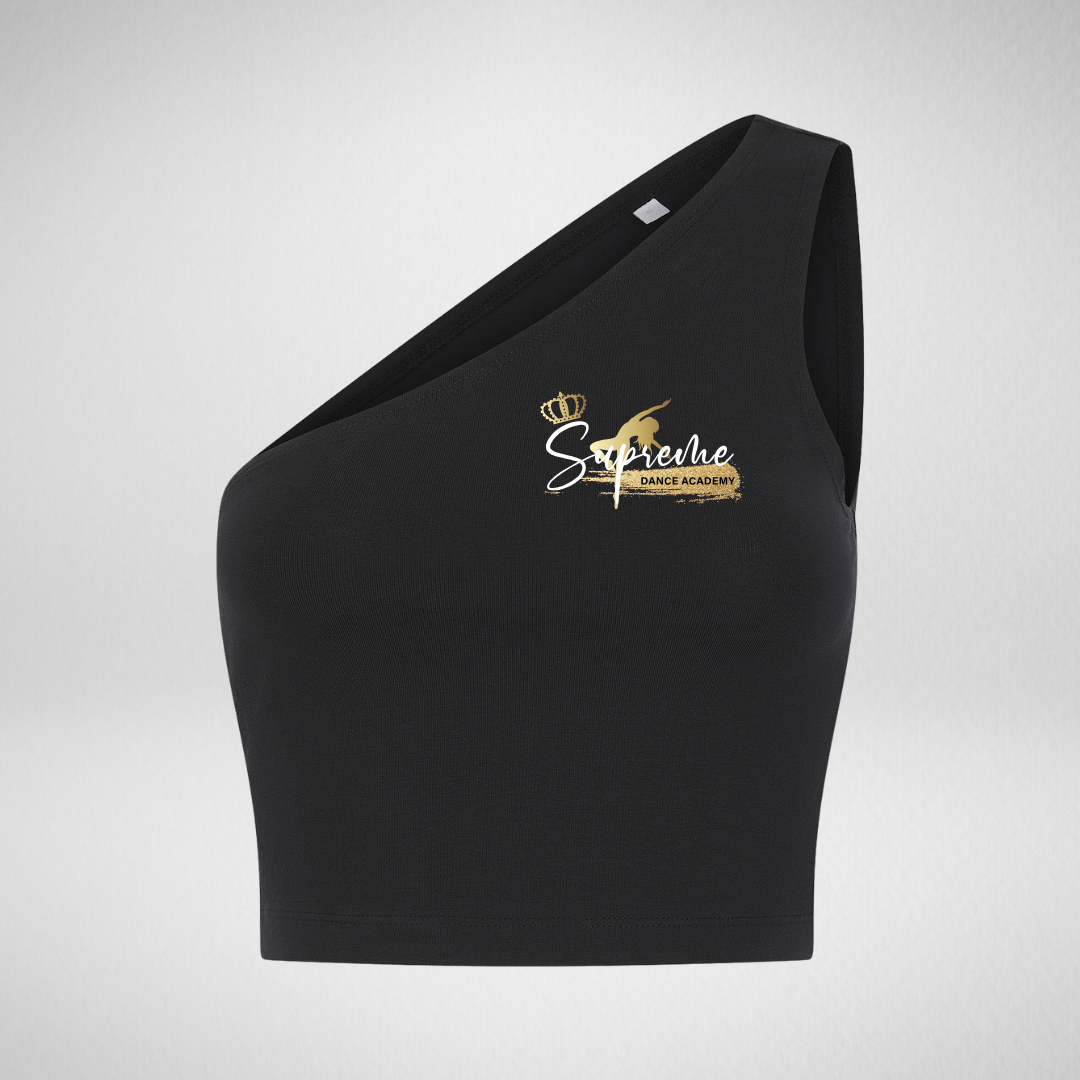 Supreme Dance Academy One Shoulder Crop Top