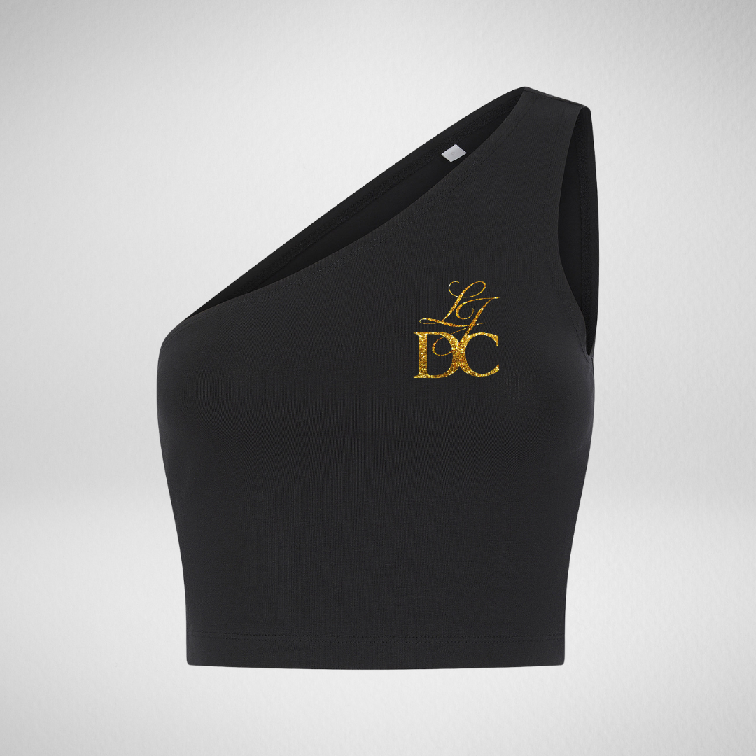 Loren James Dance Company One Shoulder Crop Top
