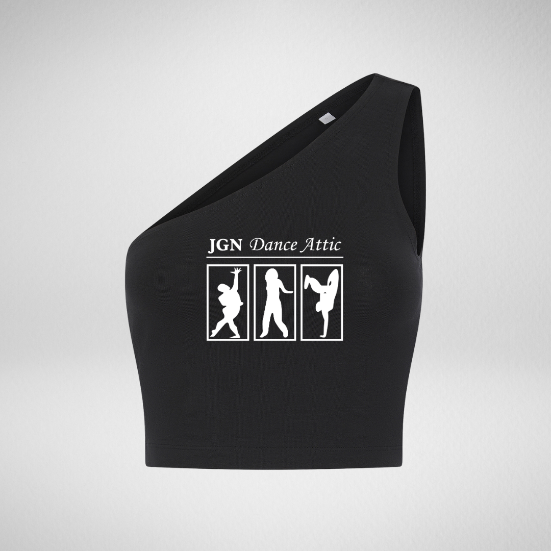 JGN Dance Attic One Shoulder Crop Top