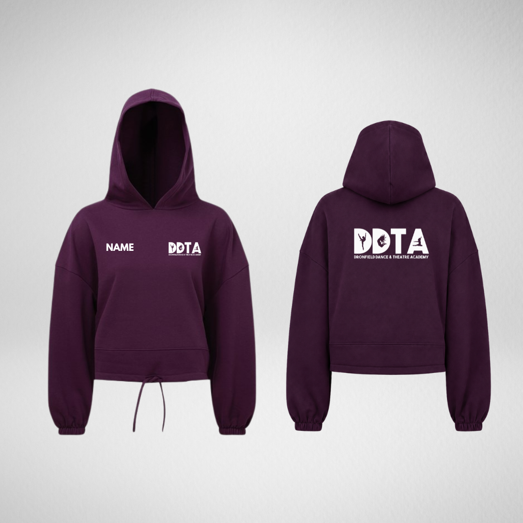 Dronfield Dance & Theatre Academy Mulberry Cropped Oversized Pullover