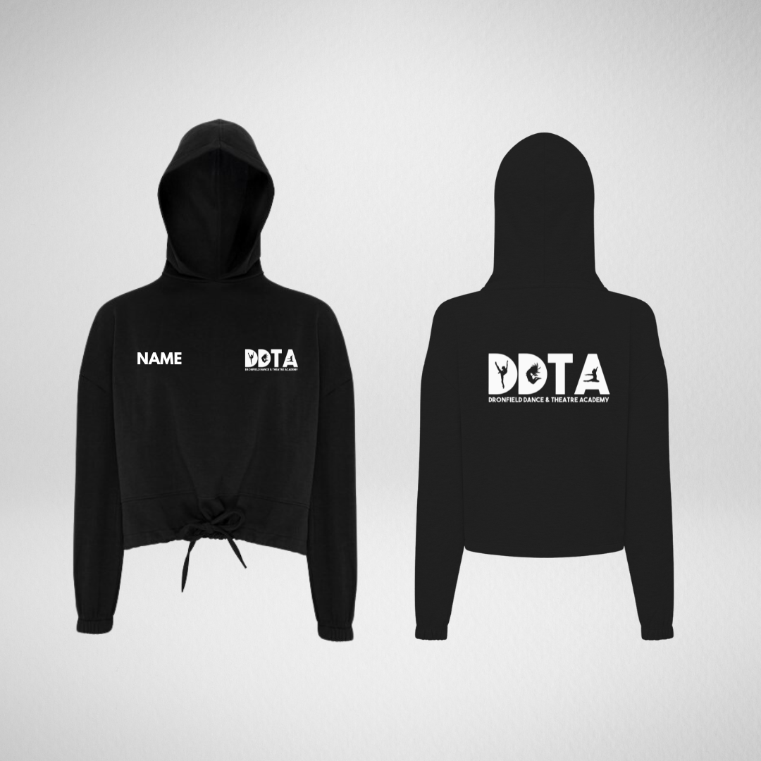 Dronfield Dance & Theatre Academy Black Cropped Oversized Pullover