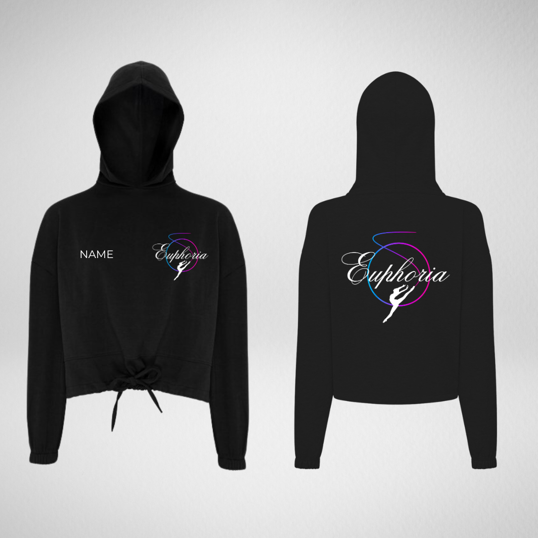 Euphoria Dance Events Cropped Oversized Pullover