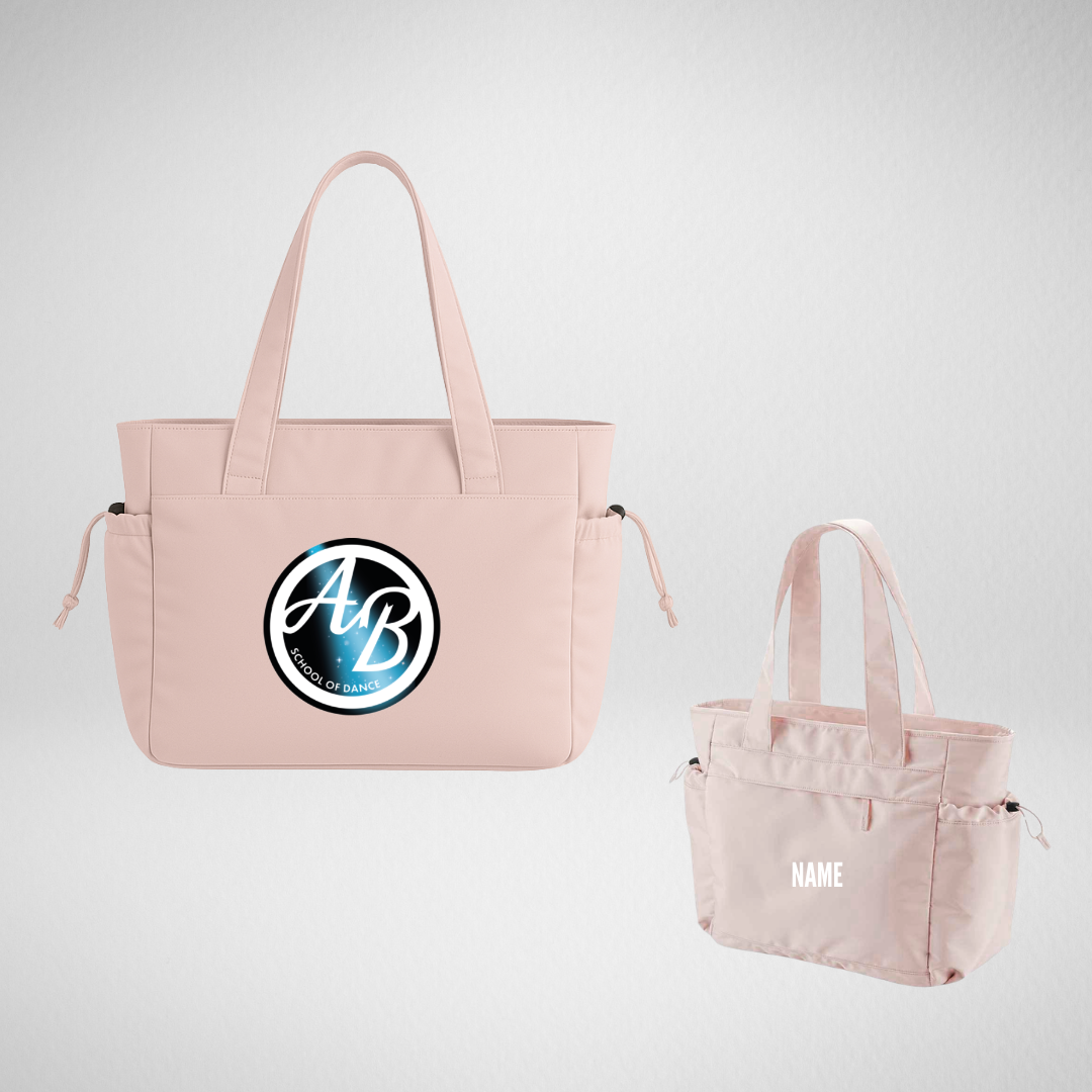 AB School Of Dance Pink Oversized Studio Tote Bag