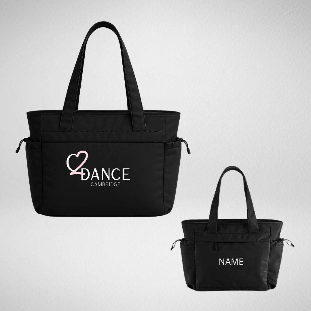 Chapter 2 Dance Academy Black Oversized Studio Tote Bag