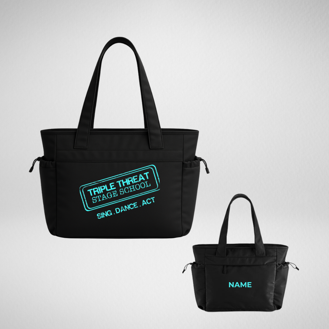 Triple Threat Stage School Oversized Studio Tote Bag