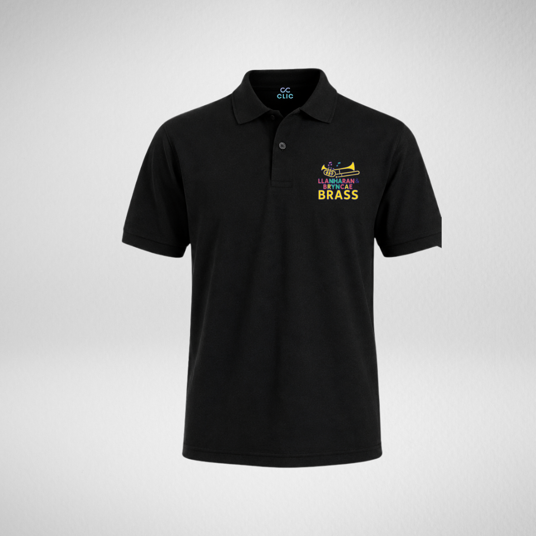 Llanharan & Bryncae Brass Cotton Polo Shirt