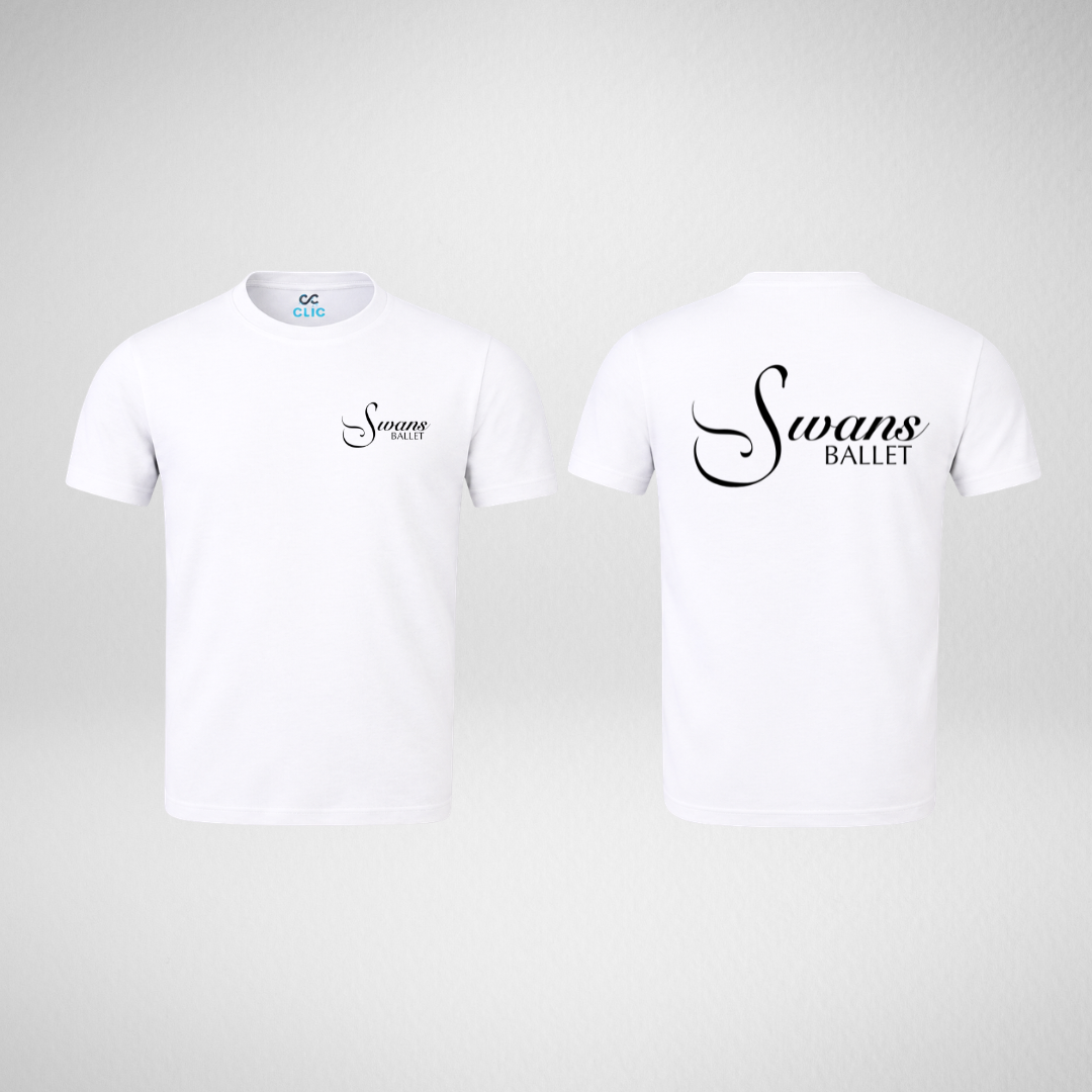 Swans Ballet White Premium Stretch Tee