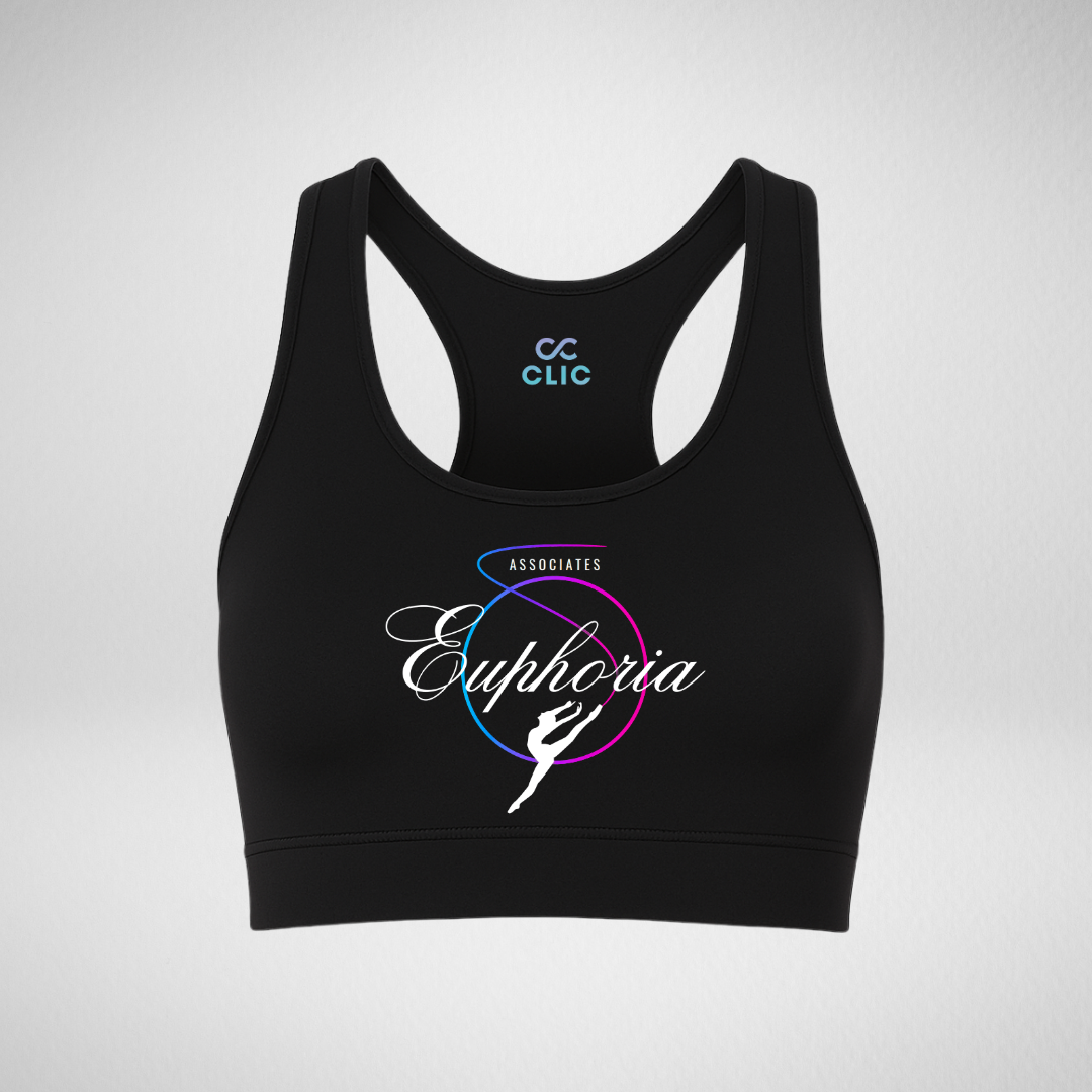 Euphoria Dance Events Associates Racerback Crop Top