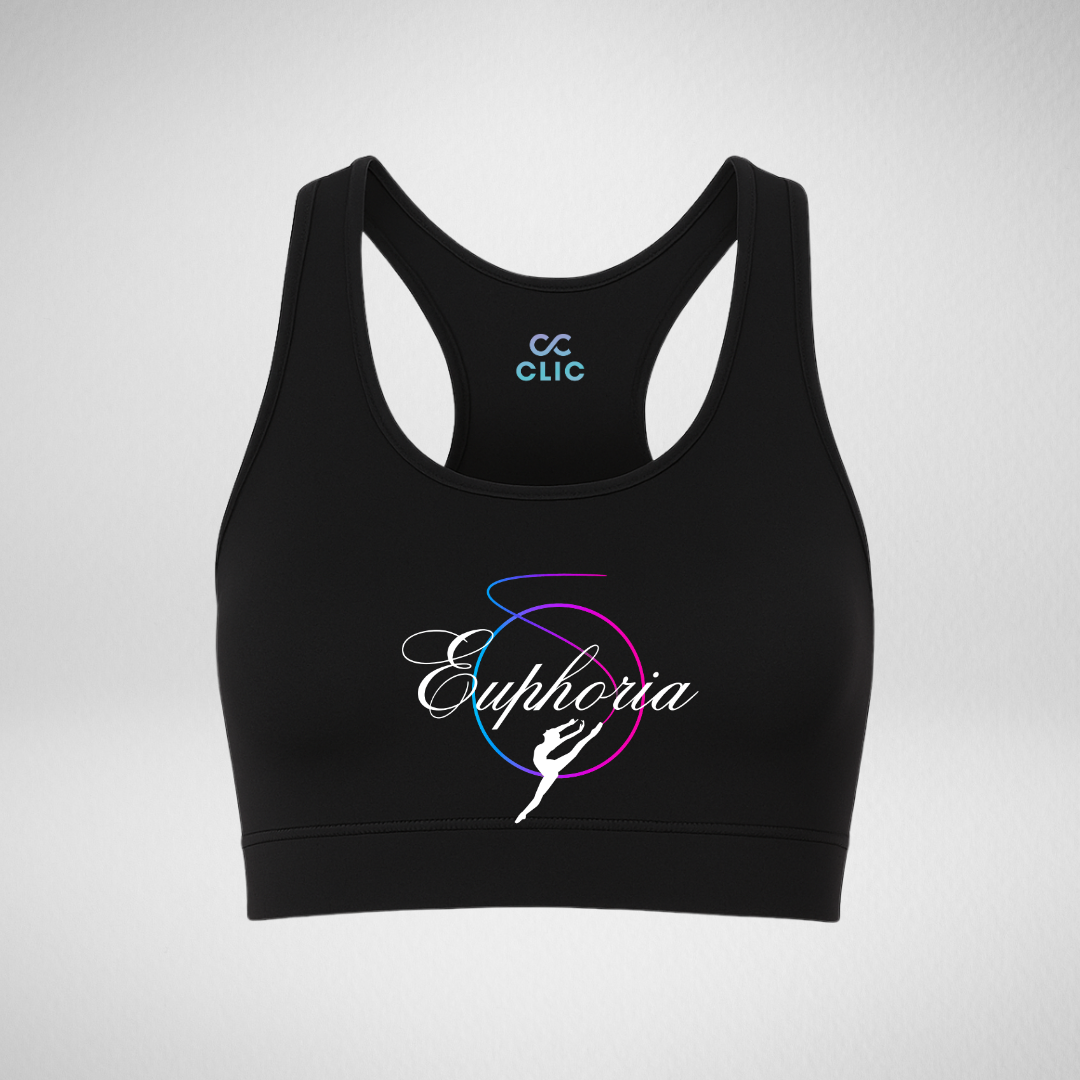 Euphoria Dance Events Racerback Crop Top