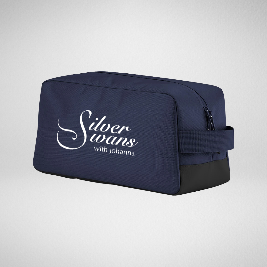 Silver Swans Navy Shoe/Boot Bag