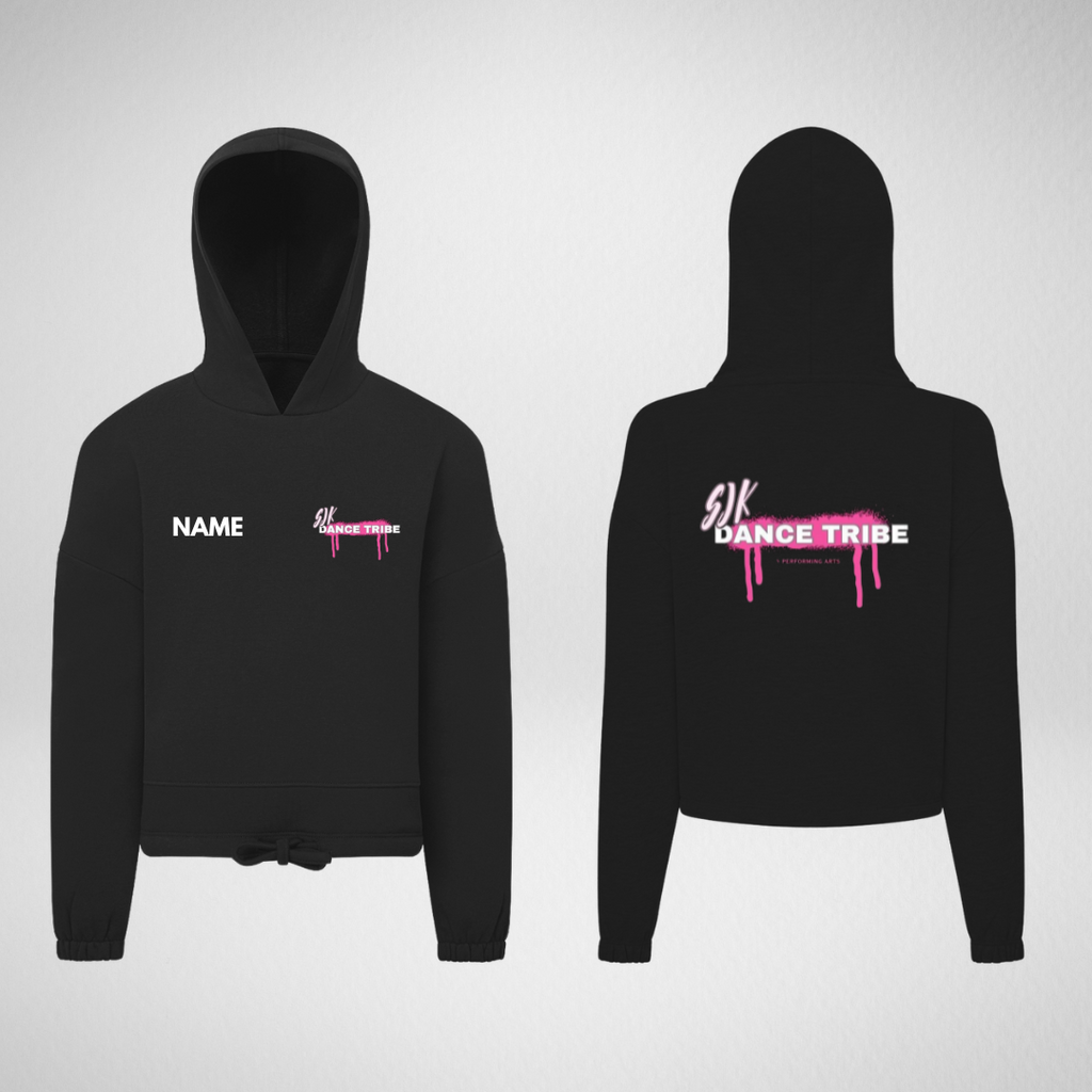 SJK Dance Tribe Oversized Cropped Hoodie