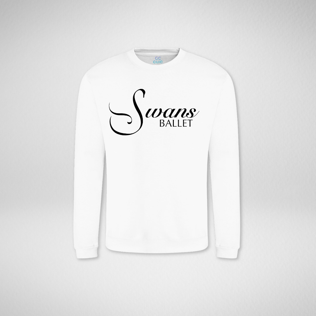 Swans Ballet White Standard Sweatshirt