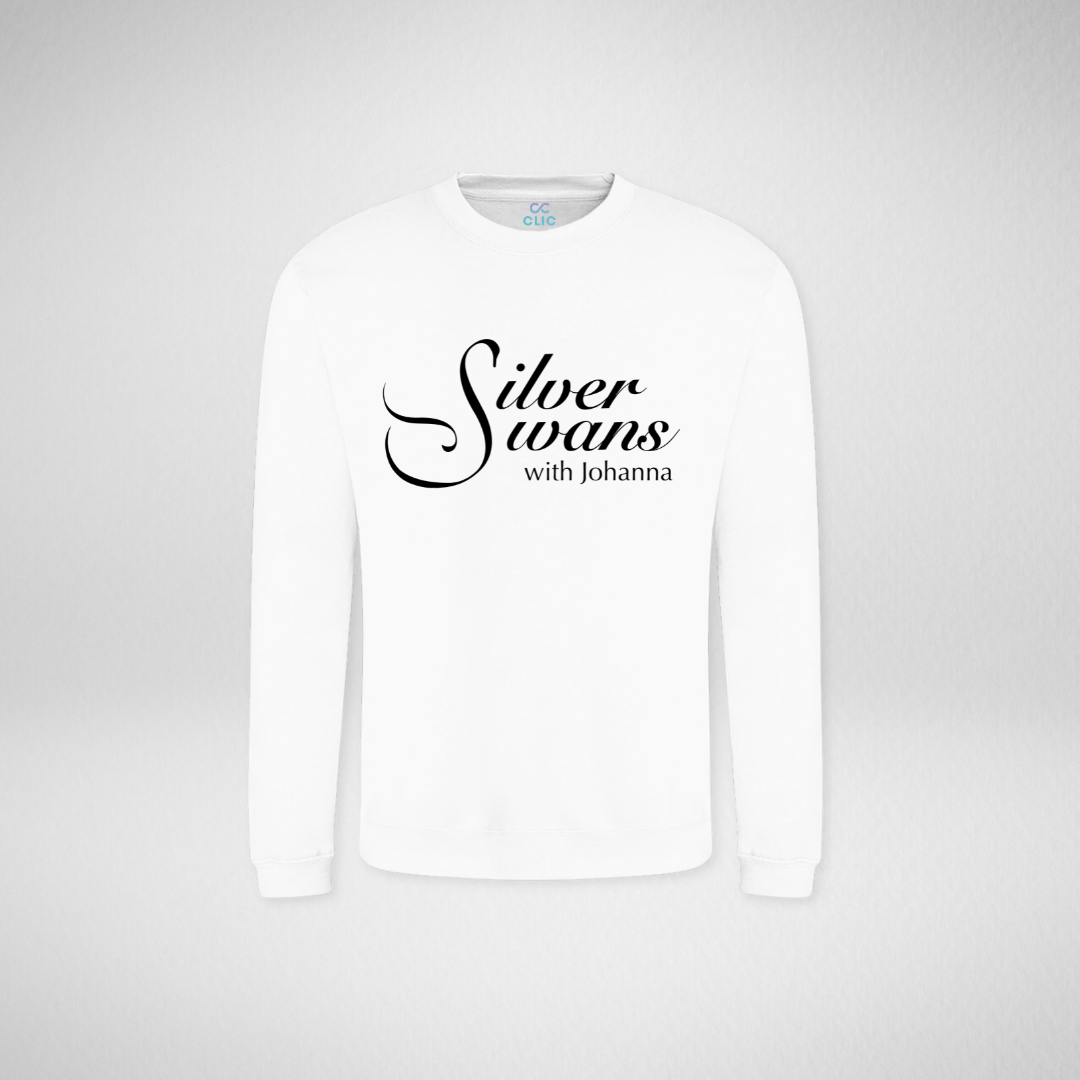 Silver Swans White Standard Sweatshirt