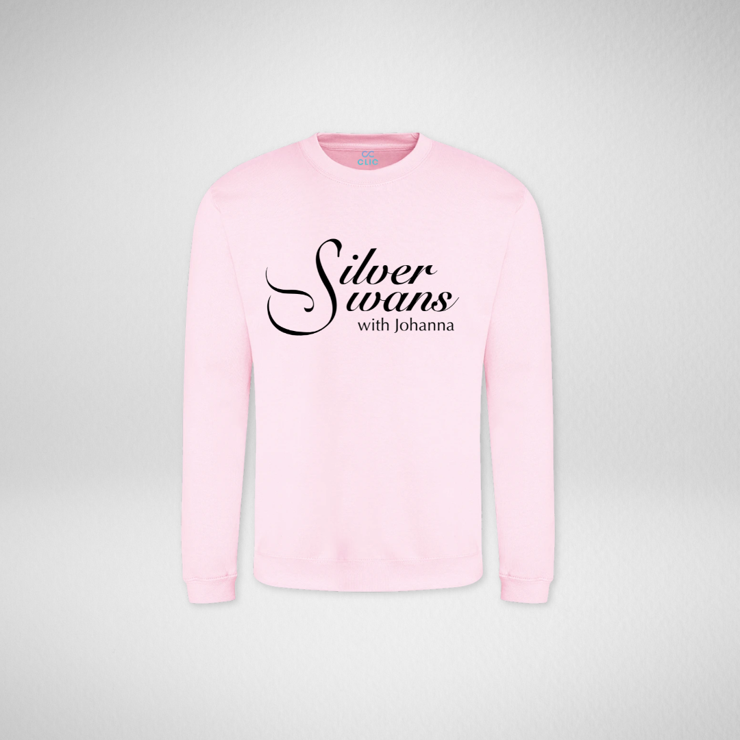 Silver Swans Baby Pink Standard Sweatshirt