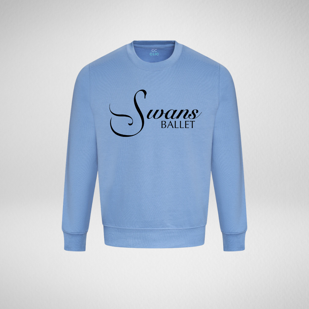 Swans Ballet Cornflower Blue Standard Sweatshirt
