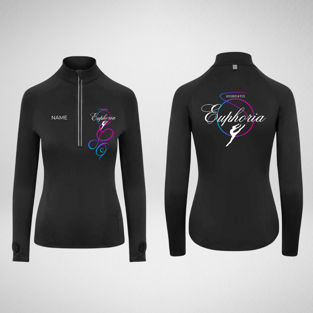 Euphoria Dance Events Associates Stretch 1/4 Zip Top