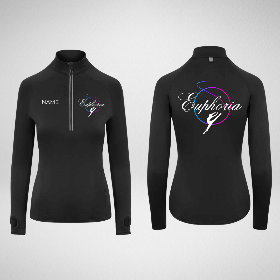 Euphoria Dance Events Stretch 1/4 Zip Top