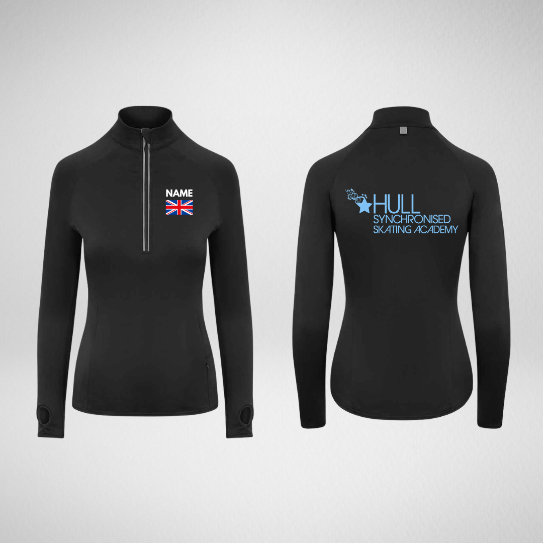 Hull Synchronised Skating Academy Stretch 1/4 Zip Top