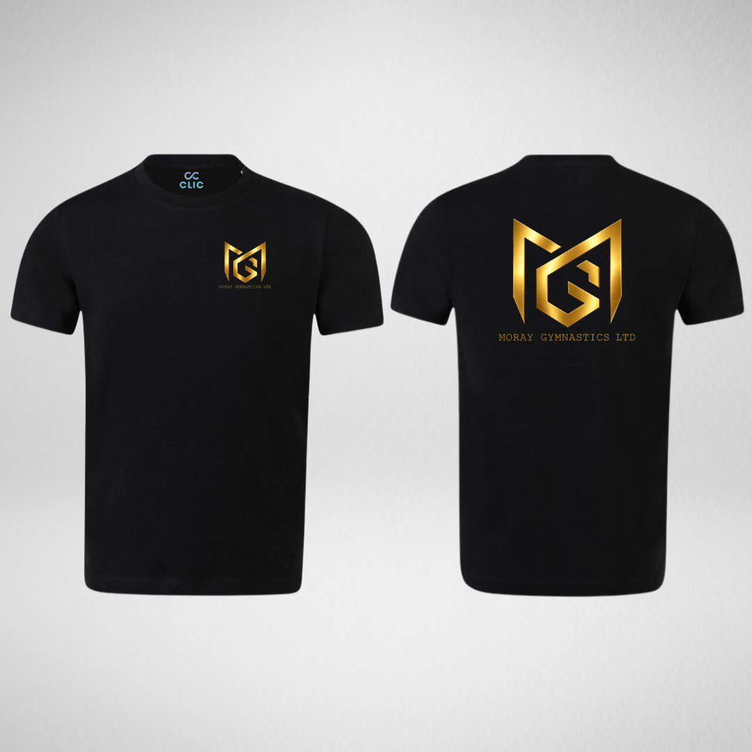 Moray Gymnastics Black Premium Stretch T-Shirt