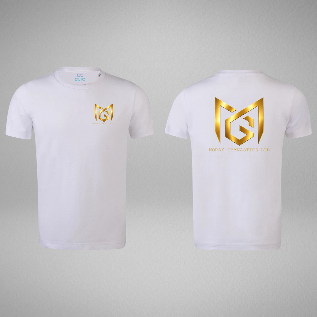 Moray Gymnastics White Premium Stretch T-Shirt