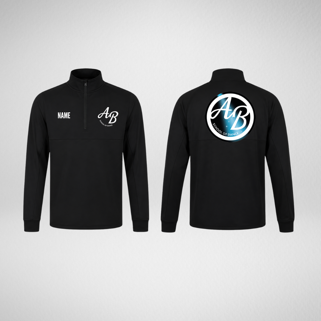 AB School of Dance 1/4 Zip Team Sweatshirt Black