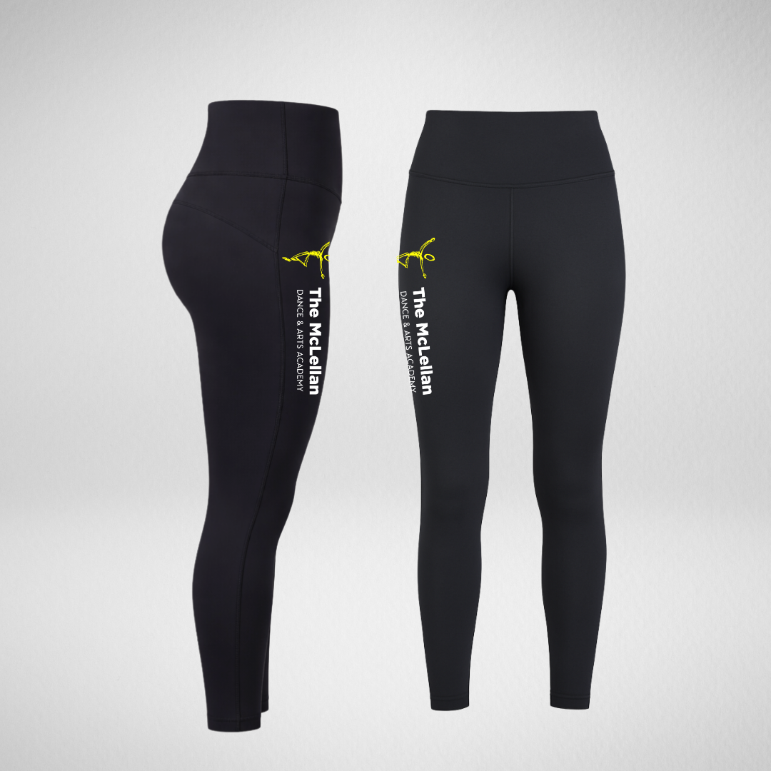 The McLellan Dance And Arts Academy High Waisted Dance Leggings