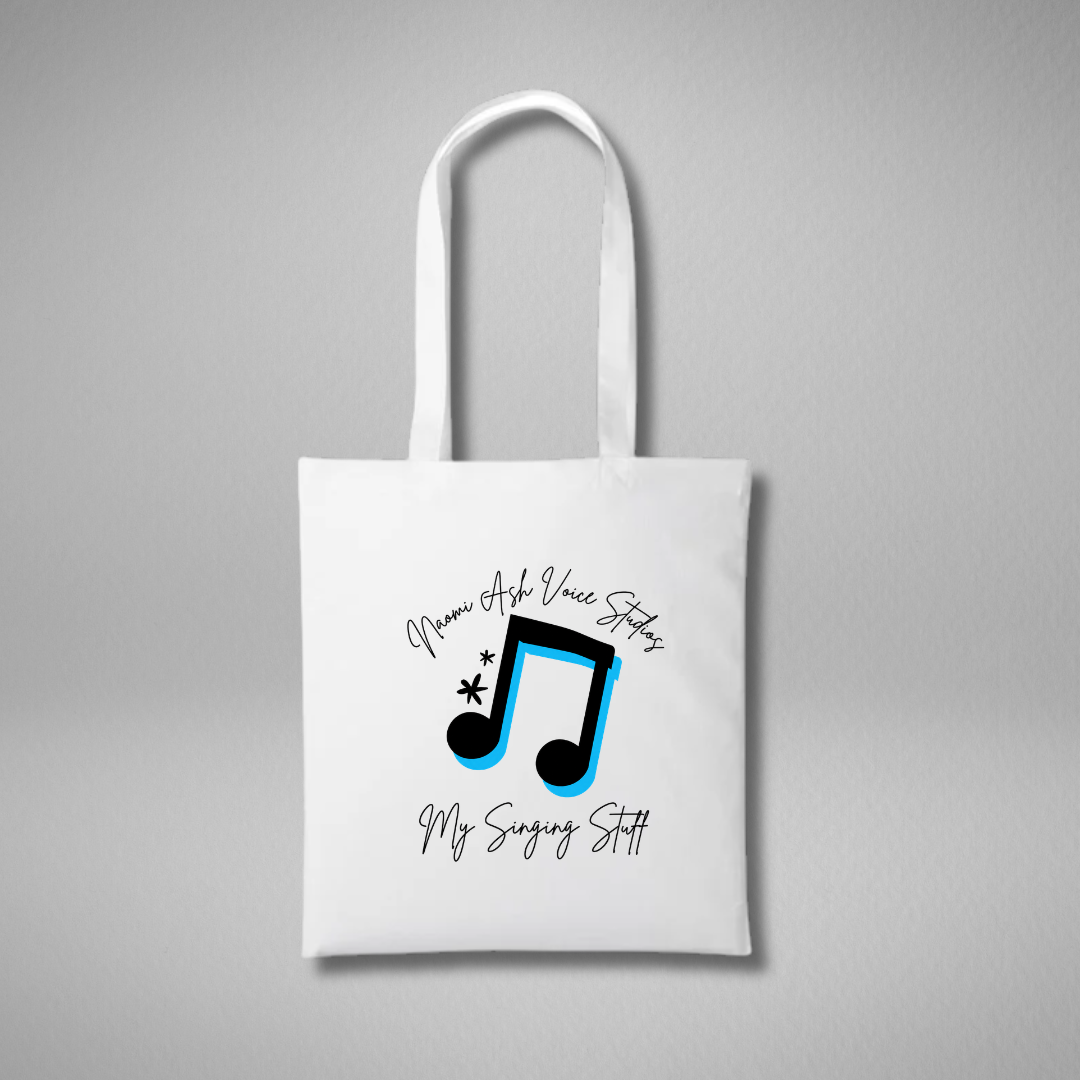 Naomi Ash Voice Studios White Tote Bag