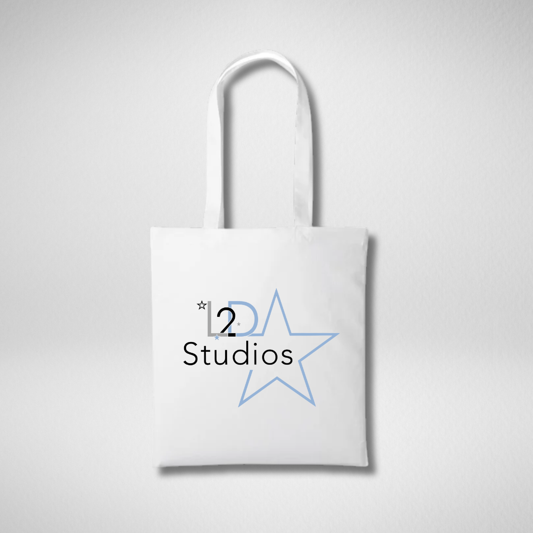 L2D Studios White Tote Bag
