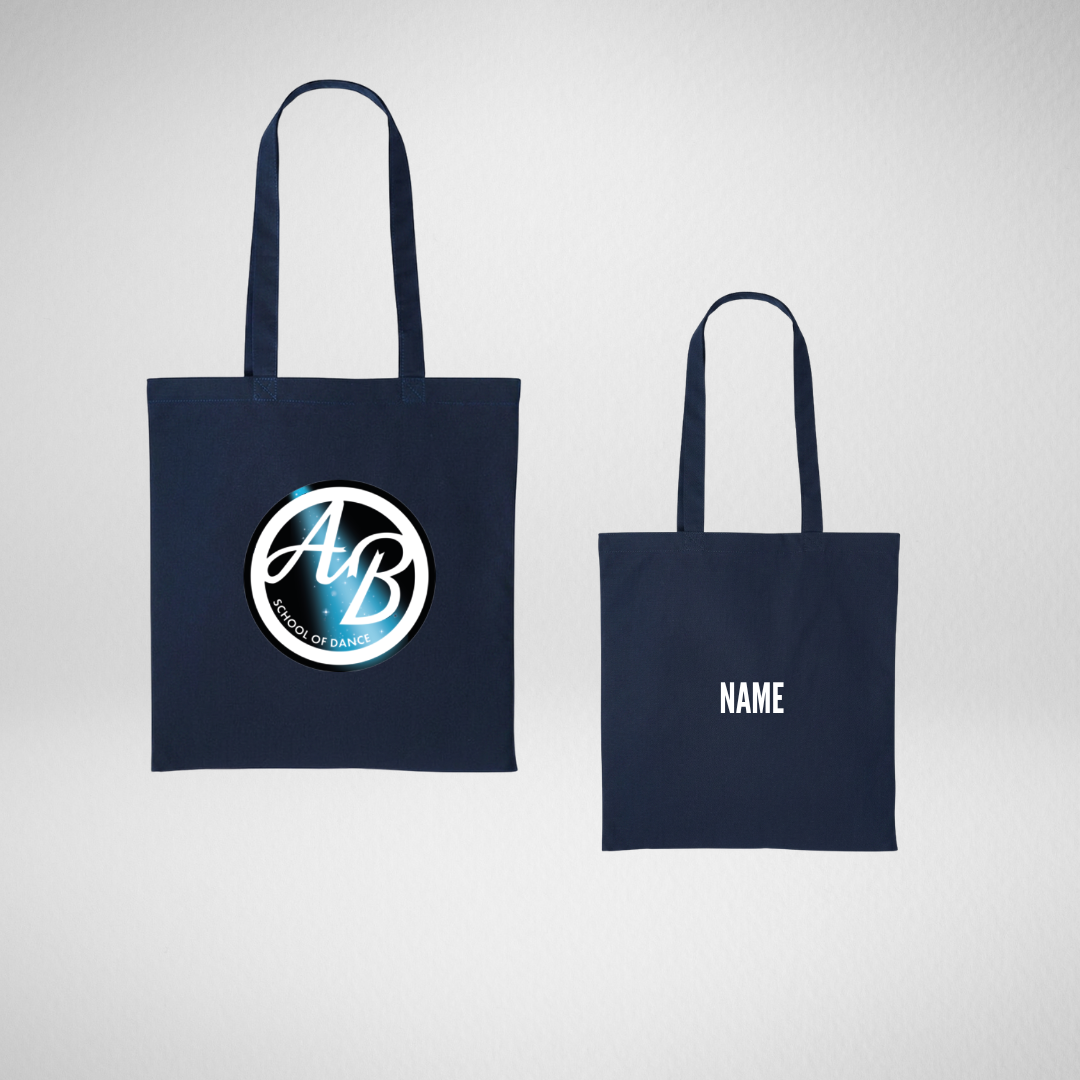AB School Of Dance Navy Tote Bag