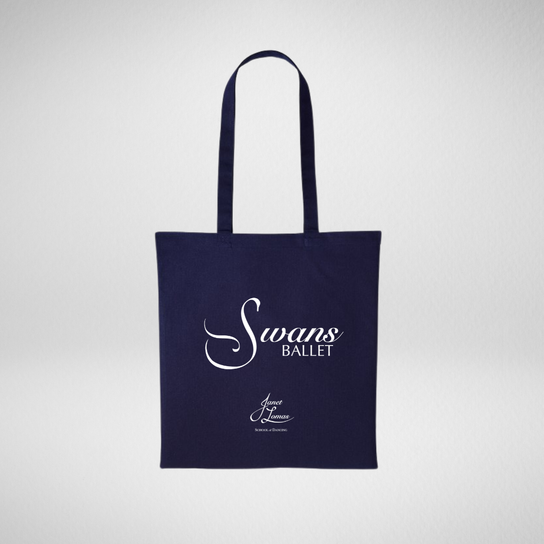 Swans Ballet Navy Tote Bag