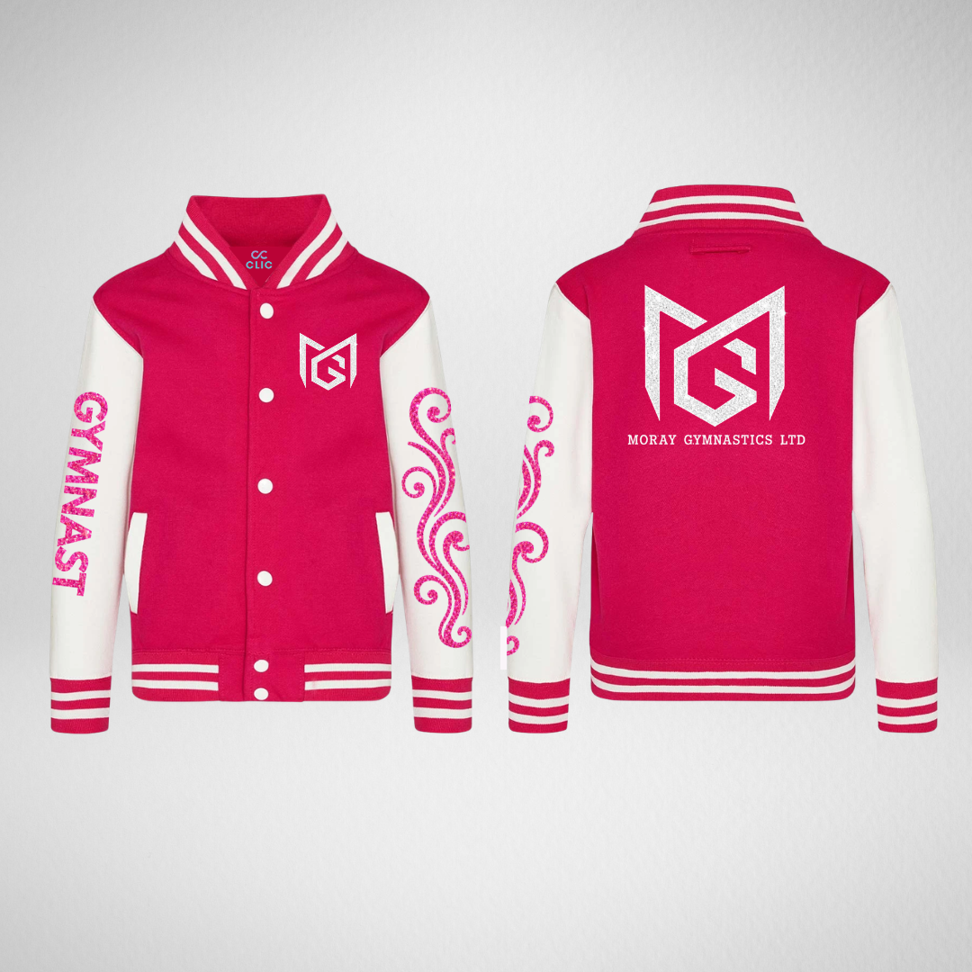 Moray Gymnastics Glitter Varsity Jacket