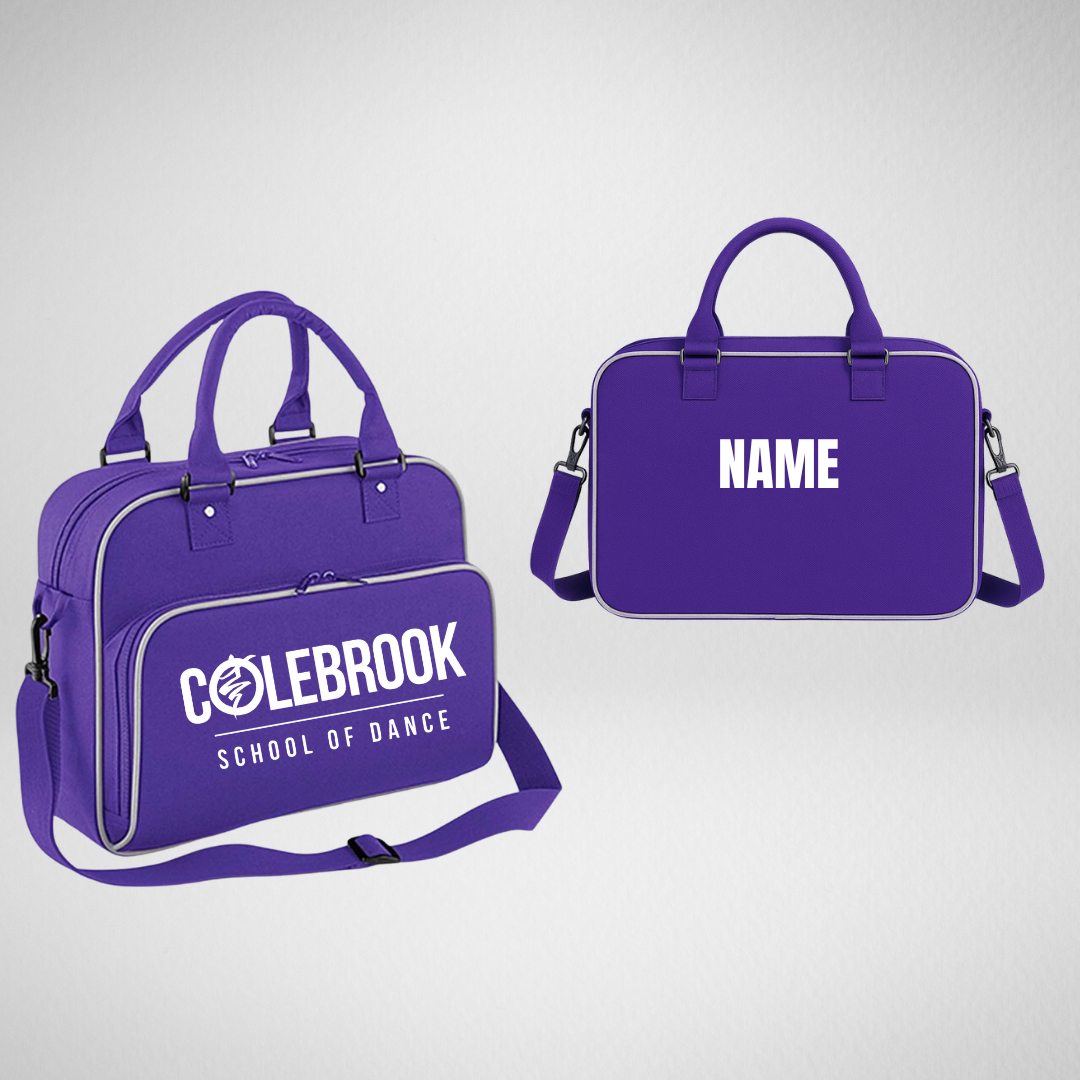 Colebrook School of Dance Purple Zipped Dance Bag
