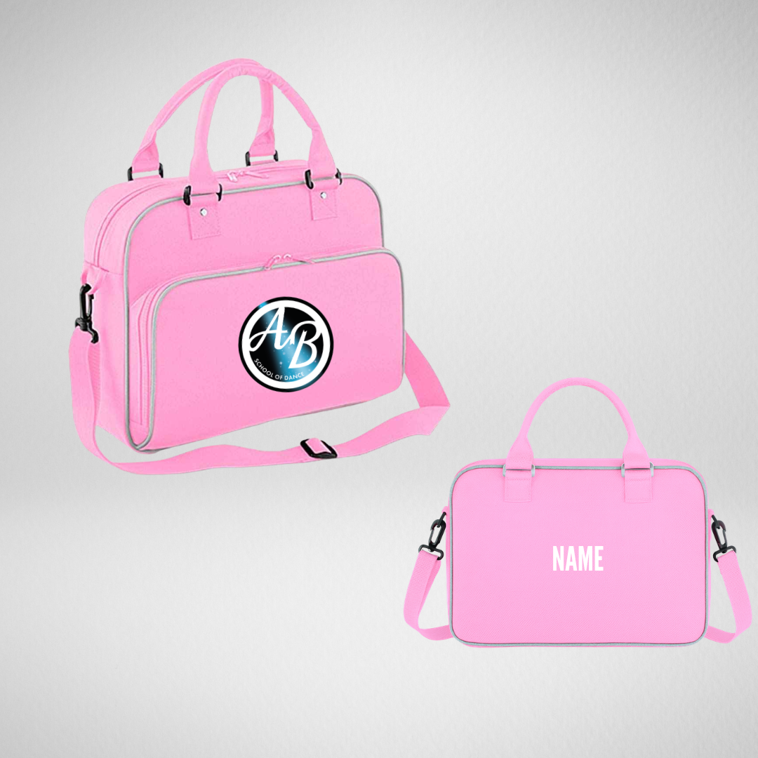 AB School Of Dance Pink Zipped Dance Bag