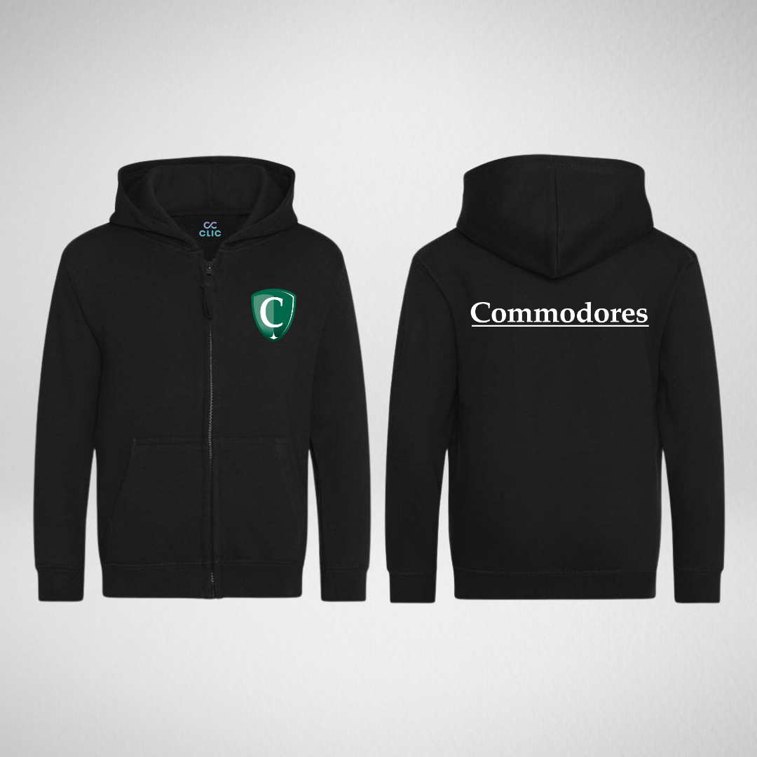 Commodores Colour Guard Zipped Hoodie