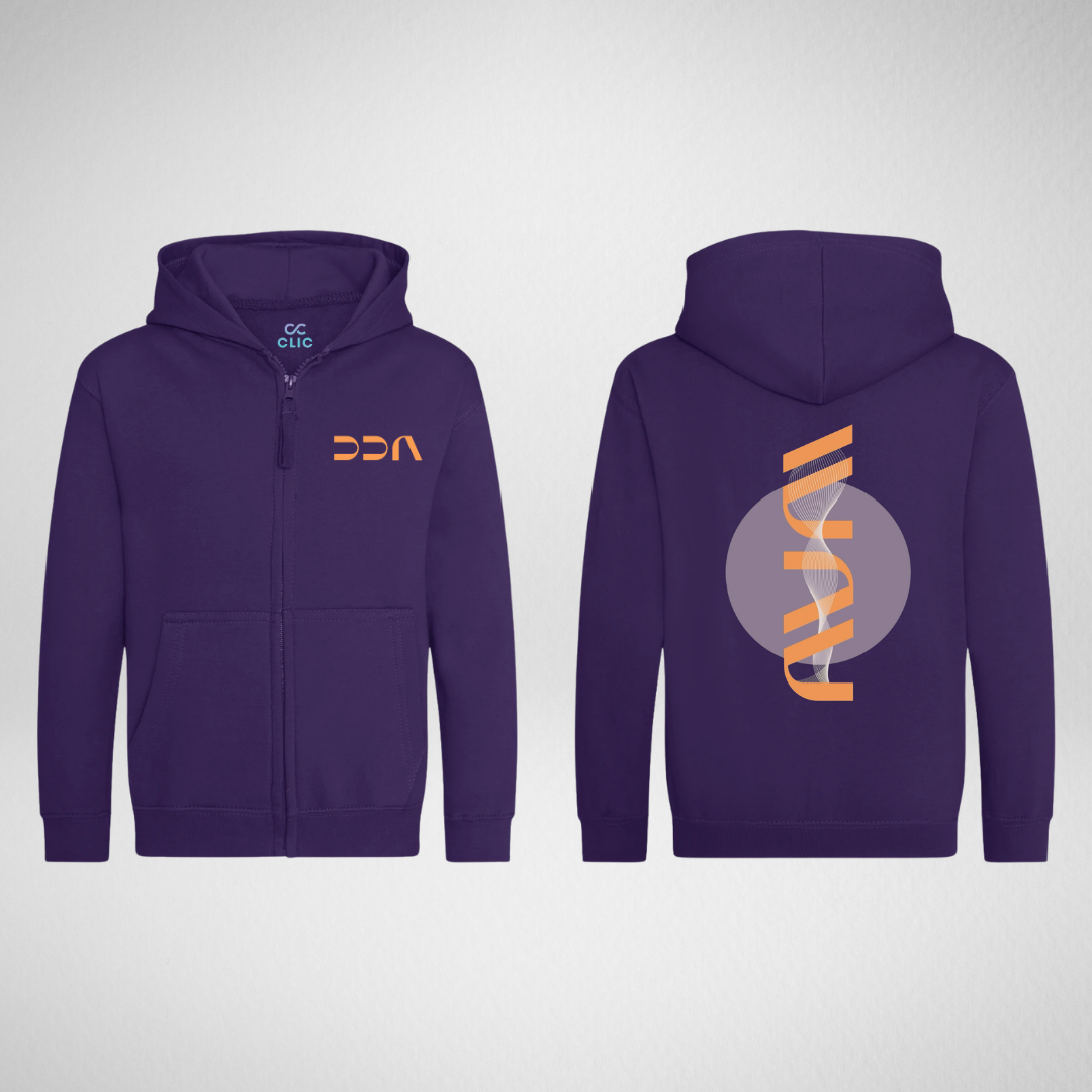 Daffodil Dance Academy Purple Zipped Hoodie