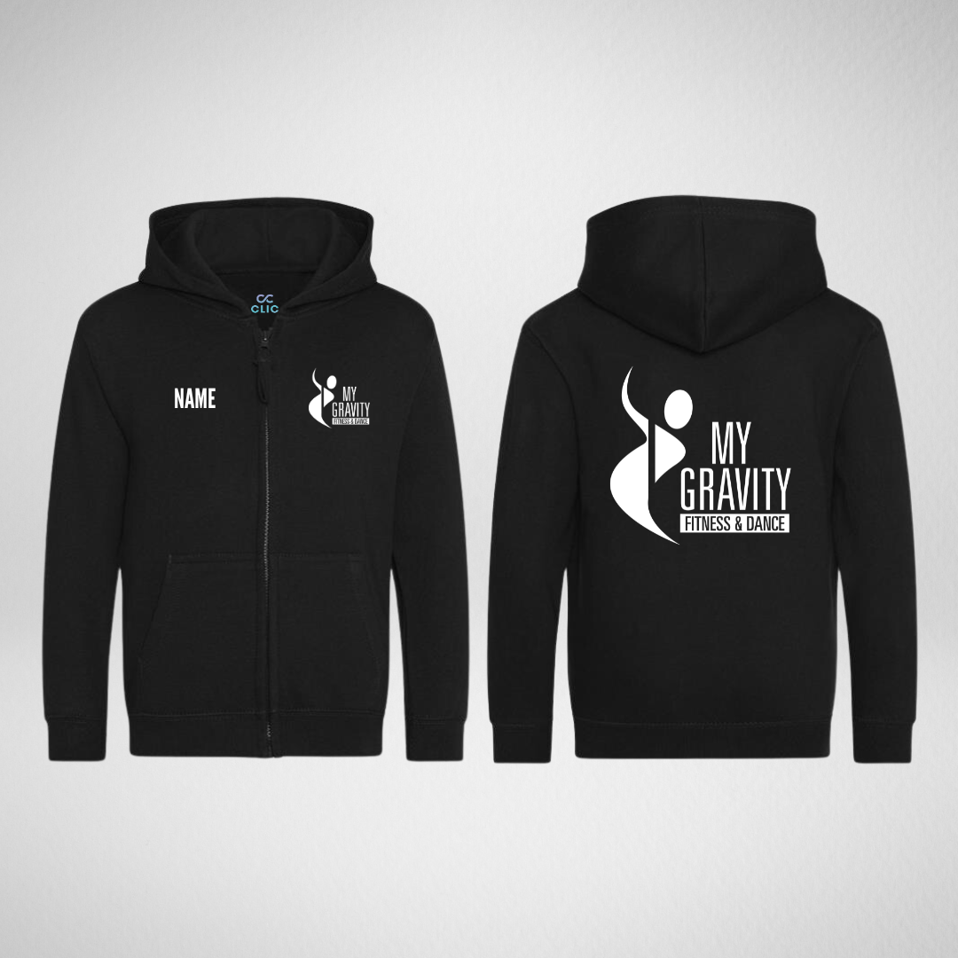 My Gravity Aerial & Dance Academy Black Zipped Hoodie