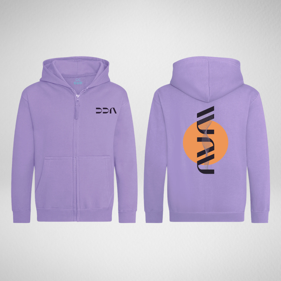 Daffodil Dance Academy Lavender Zipped Hoodie