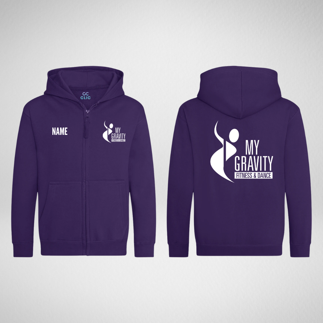 My Gravity Aerial & Dance Academy Purple Zipped Hoodie