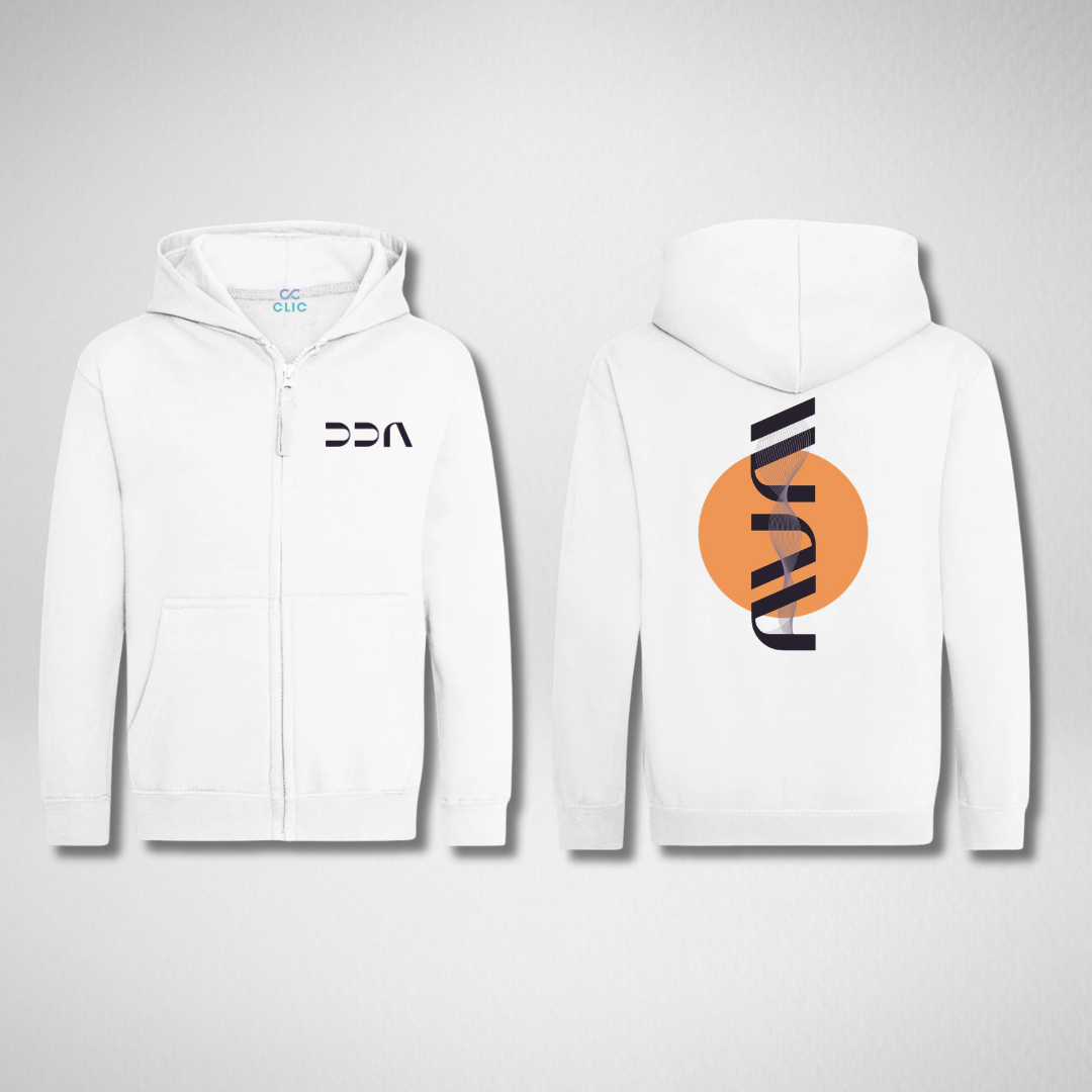 Daffodil Dance Academy White Zipped Hoodie