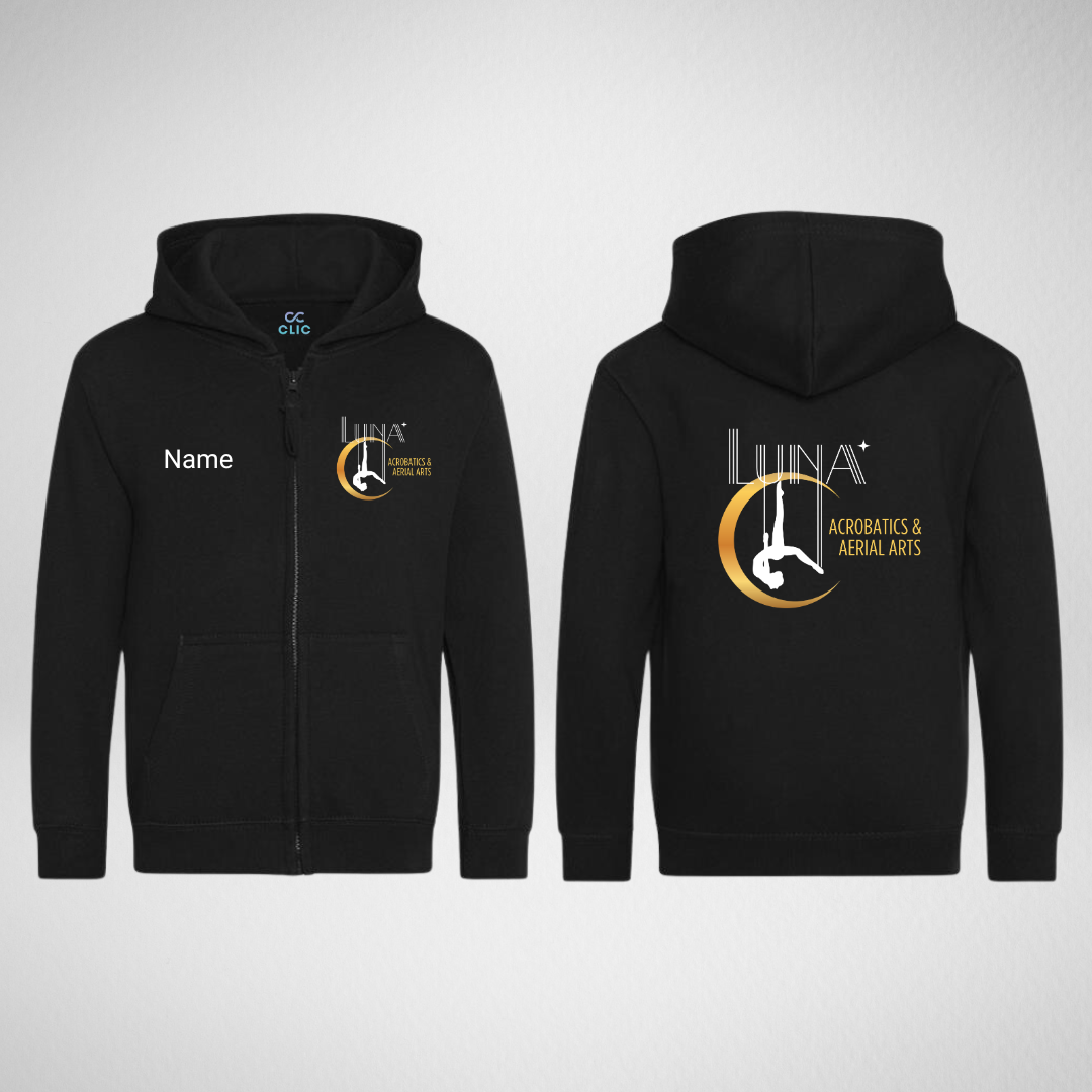 Luna Acrobatics and Aerial Arts Zipped Hoodie