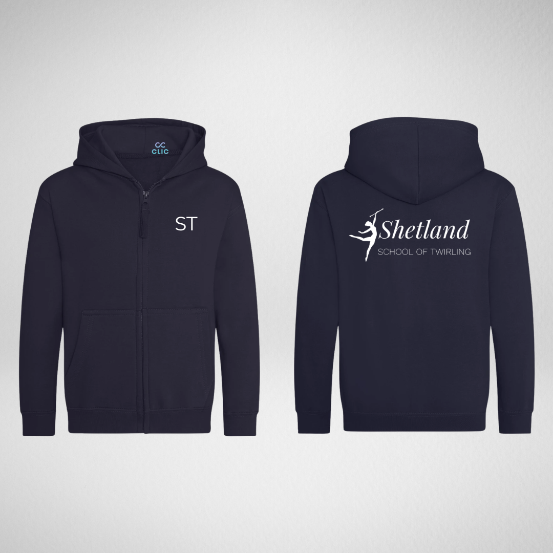 Shetland School of Twirling Zipped Hoodie