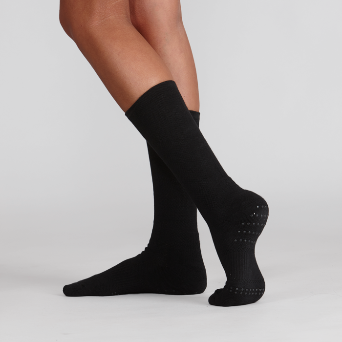 Silky Dance Black Turning Socks