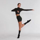 Silky Dance Black Turning Socks