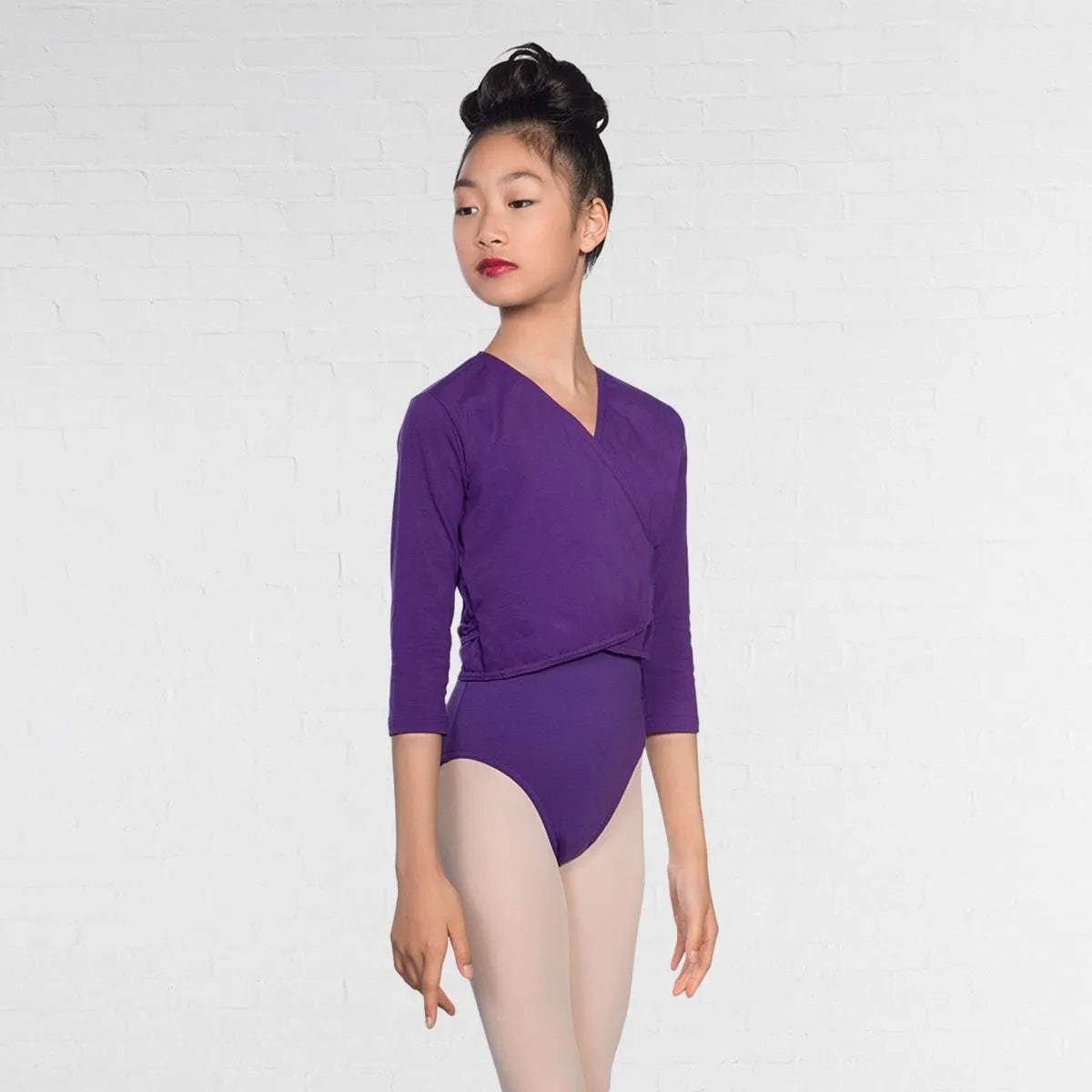 Purple Lane Performance Academy Cotton/Poly X Over Cardigan