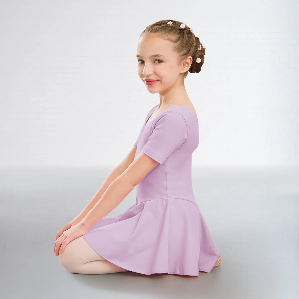 Purple Lane Performance Academy Lilac Hannah Skirted Leotard Cotton
