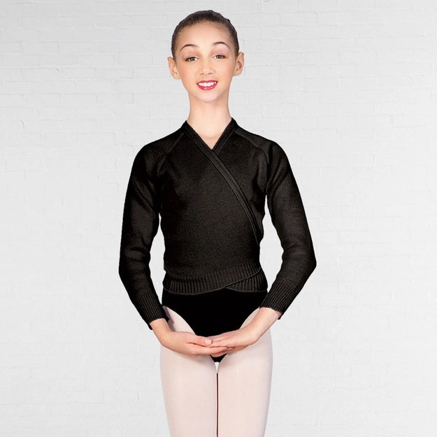 Long Sleeved Acrylic Wrap Over Cardigan
