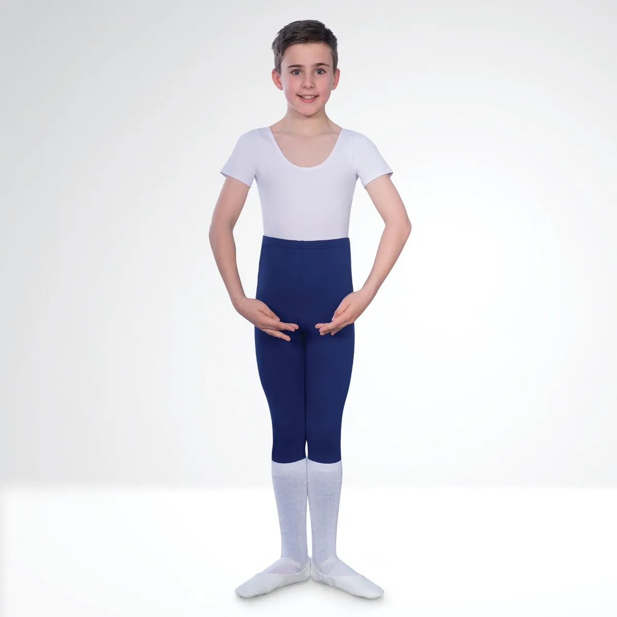 Male Short Sleeved Scoop Neck Leotard