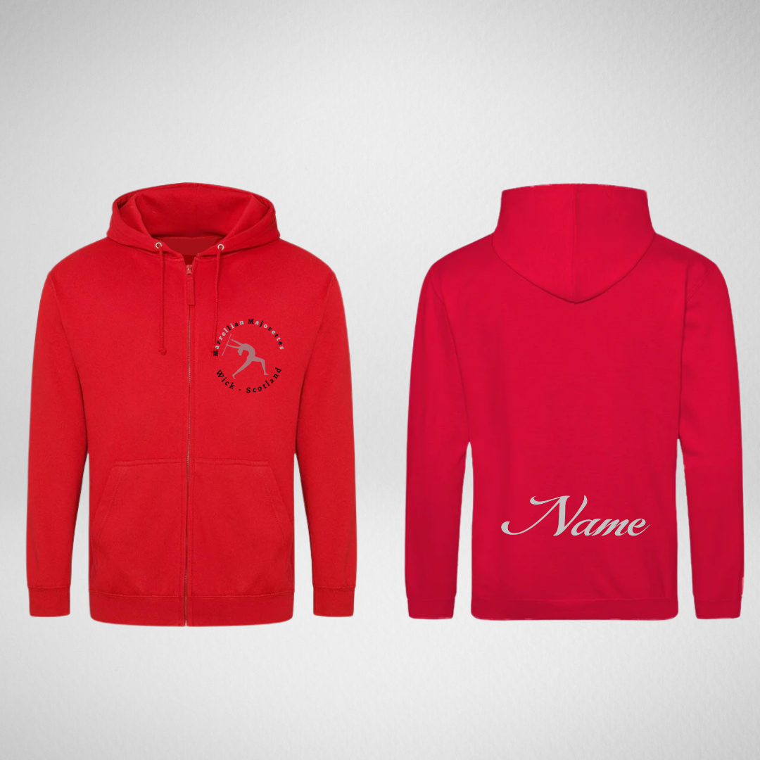 Marrellian Majorettes Glitter Zipped Hoodie